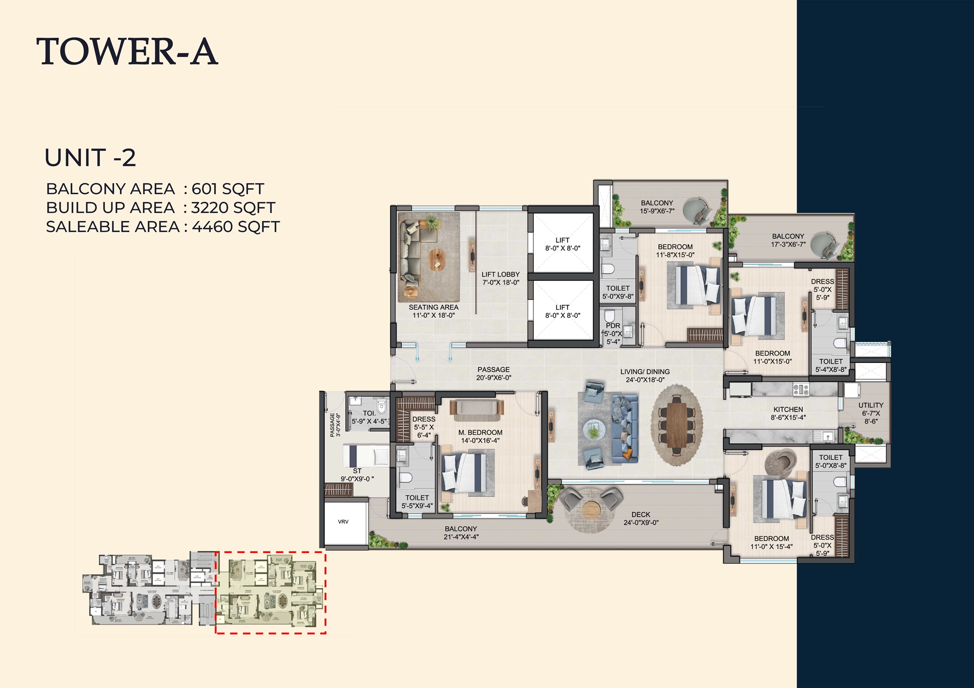 4 bhk Floor Plan