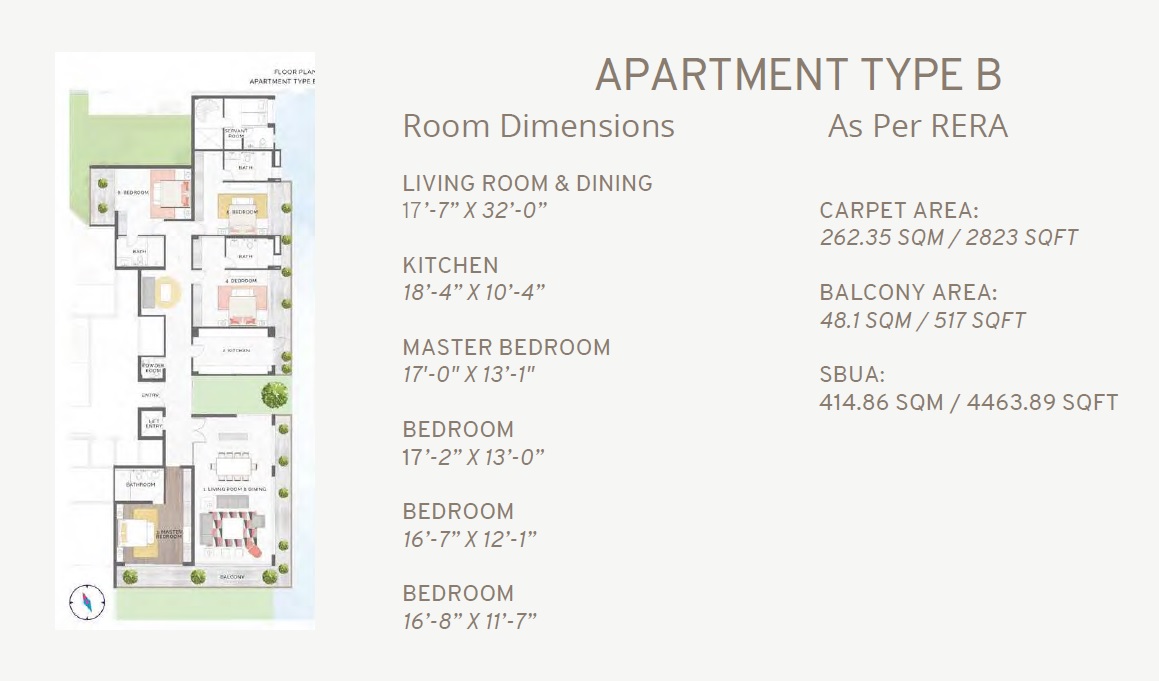4 bhk Floor Plan