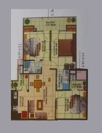 2 bhk Floor Plan