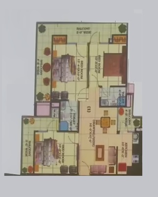 3 bhk Floor Plan