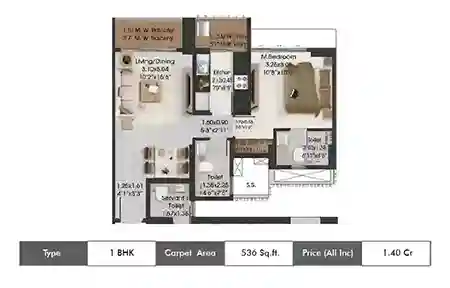 3 BHK 2957 Sq. Ft. Apartment