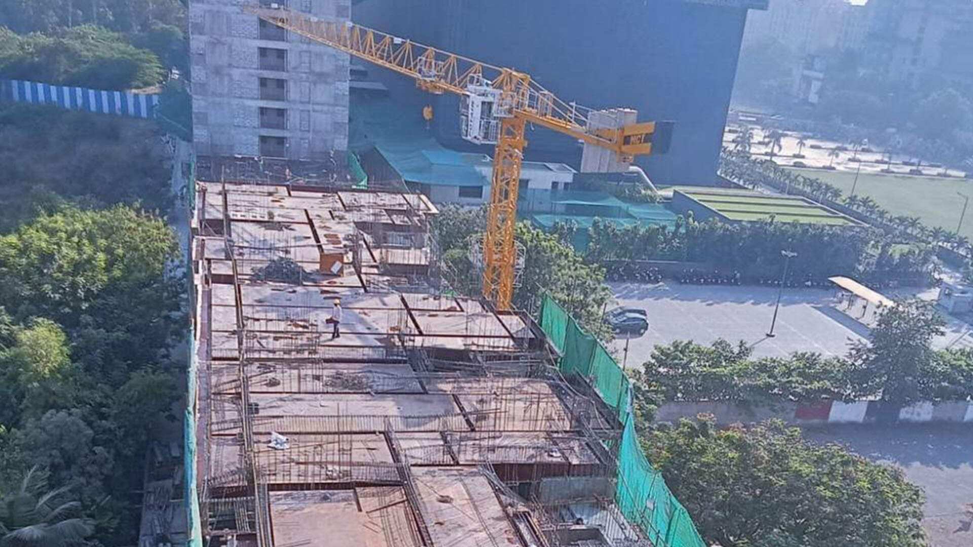 Tower B2: Beam reinforcement in progress