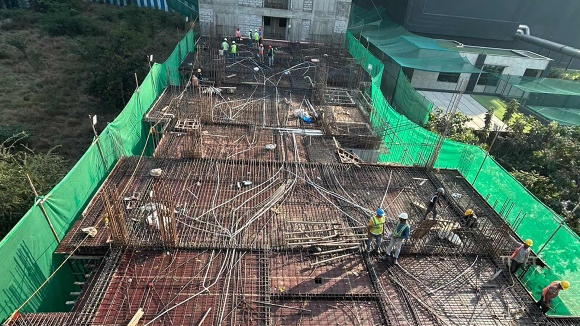 Tower A1: Second Floor Slab Ready for Casting