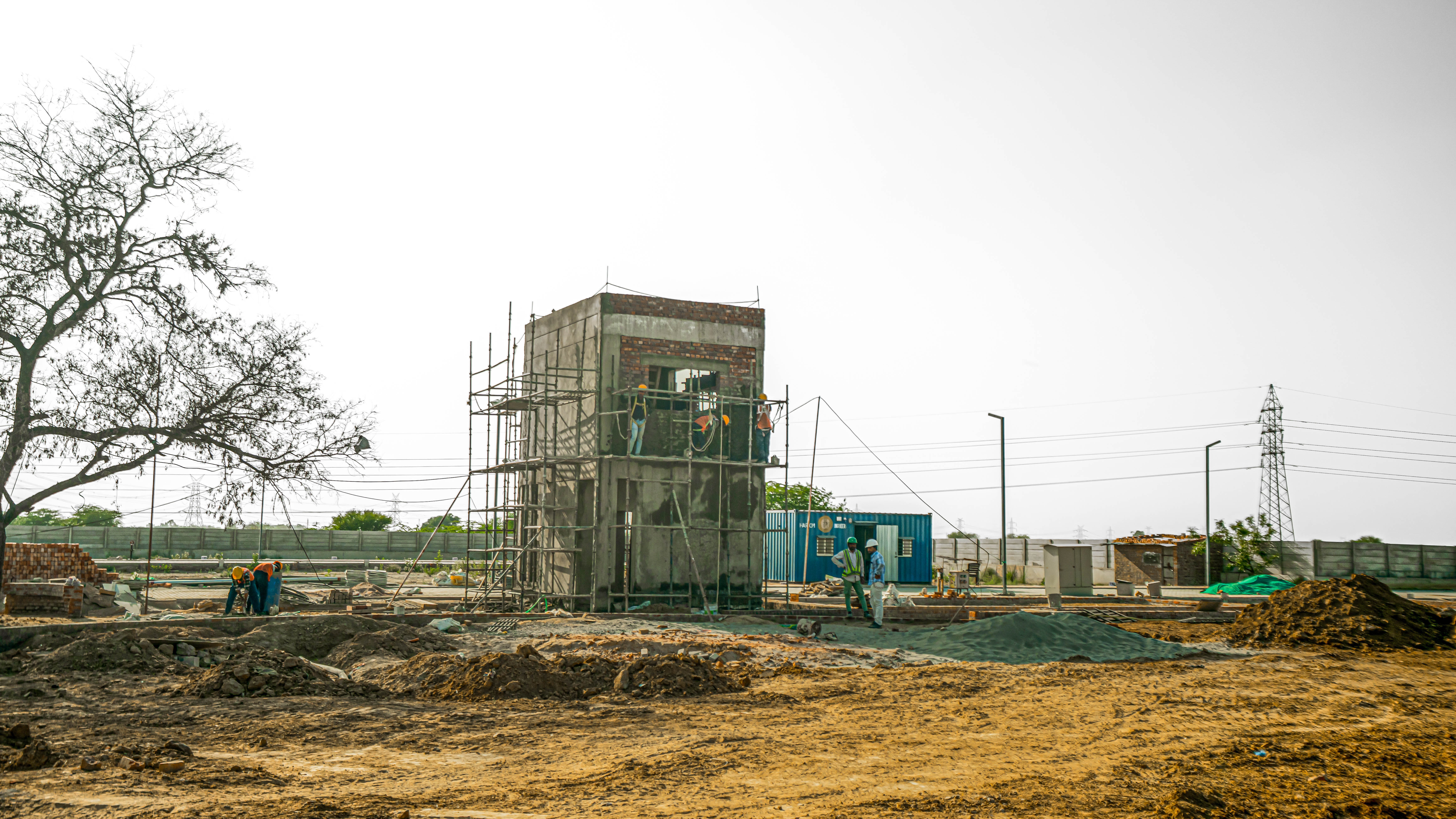 Filling work completed, Utilities & Services at completion stage