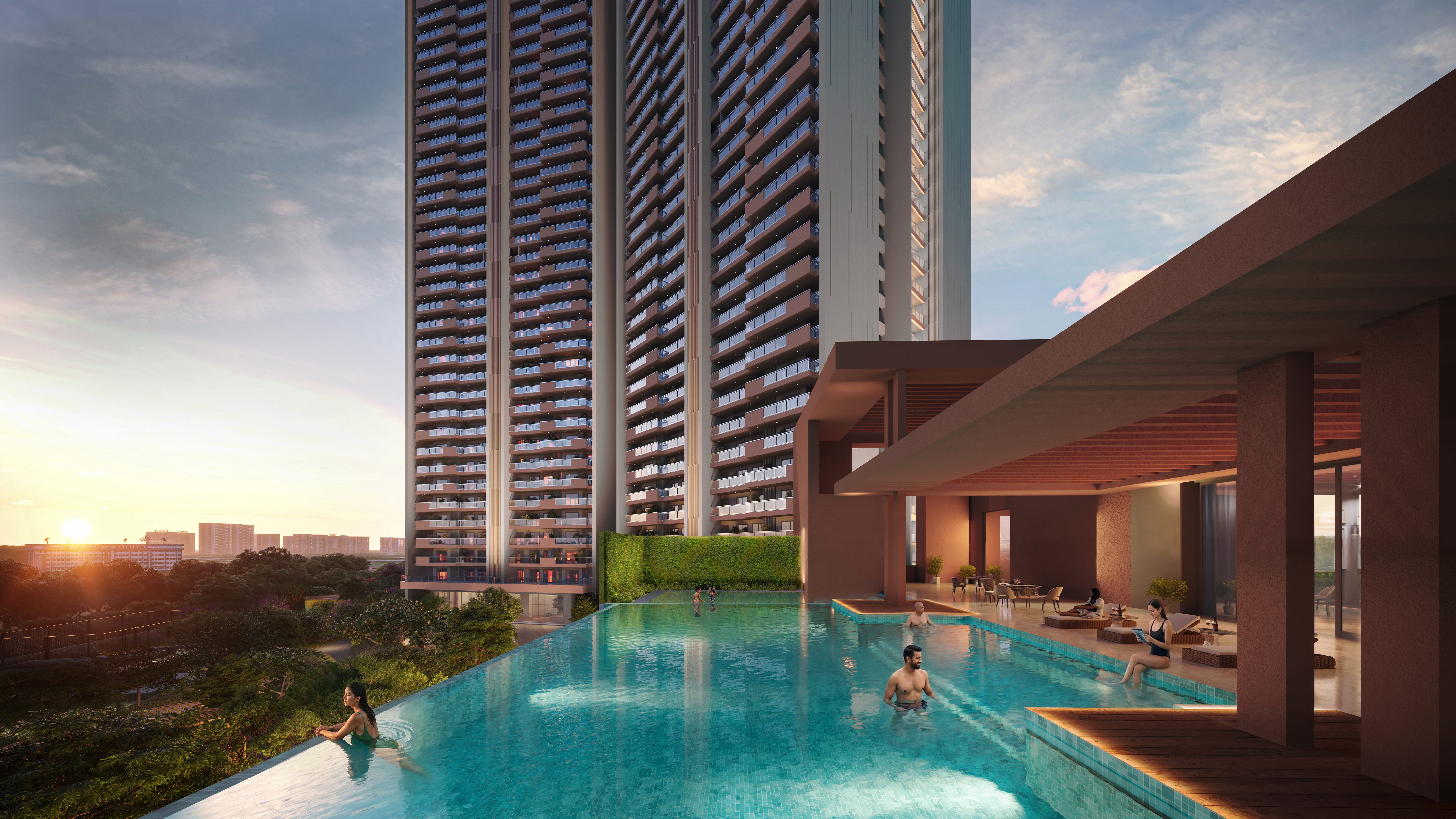 Adani The Marq Infinity Pool