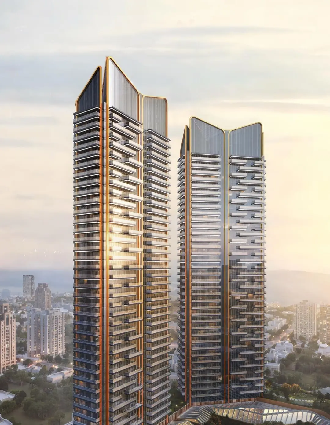 Trump Towers Exterior View Premium Elevation