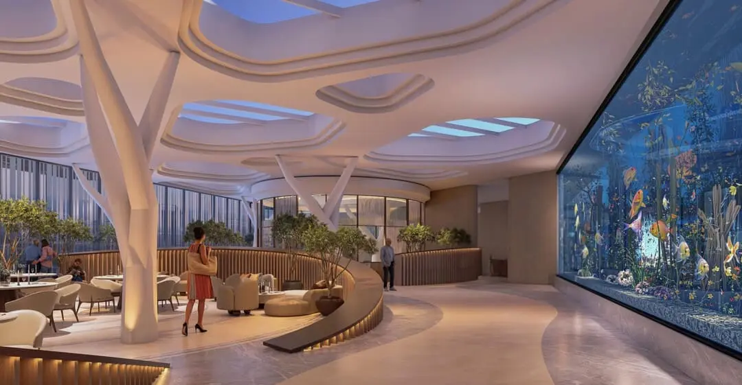 Trump Towers Luxury Amenities  Podium Area
