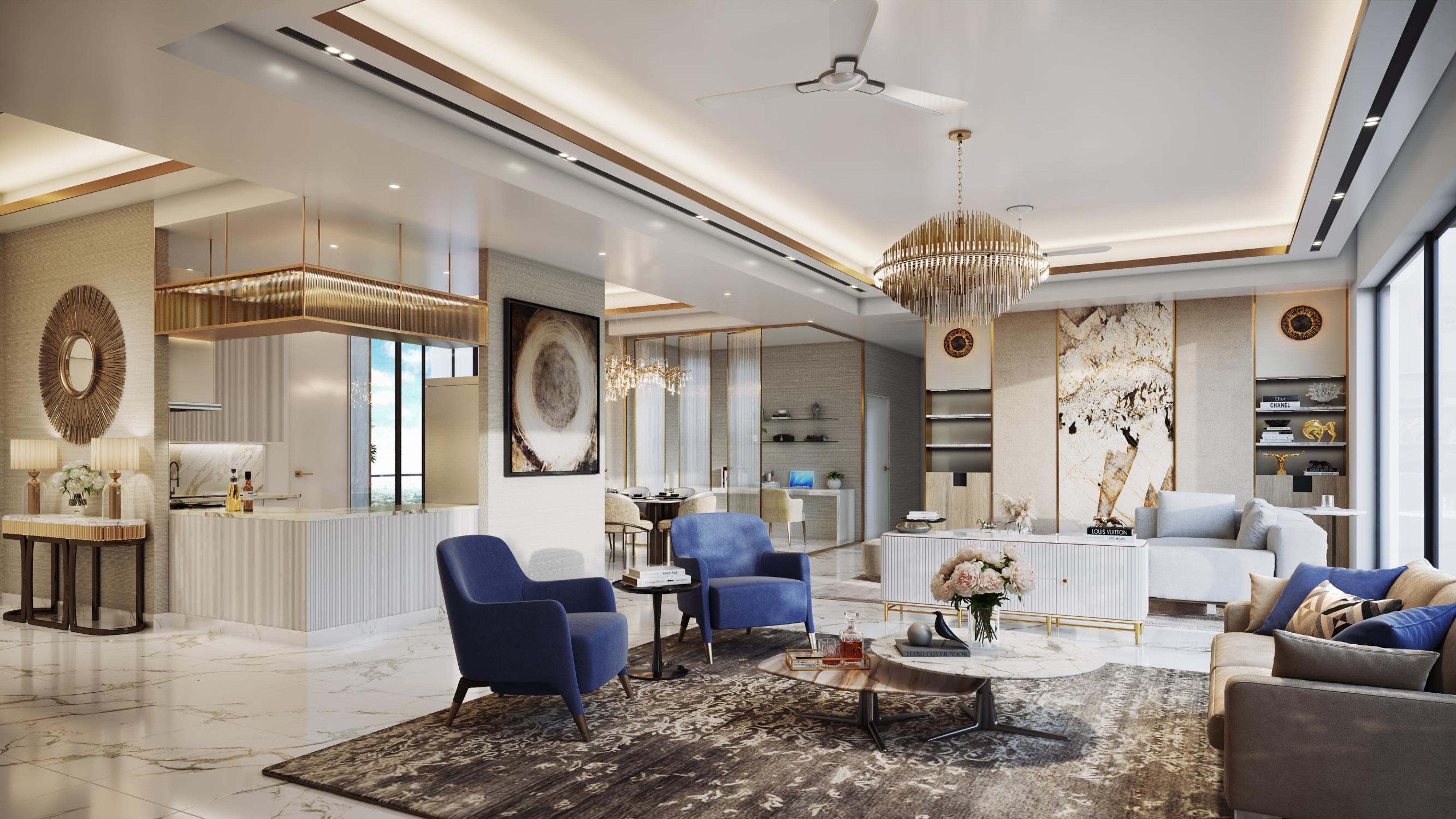 M3M The Cullinan Living Room
