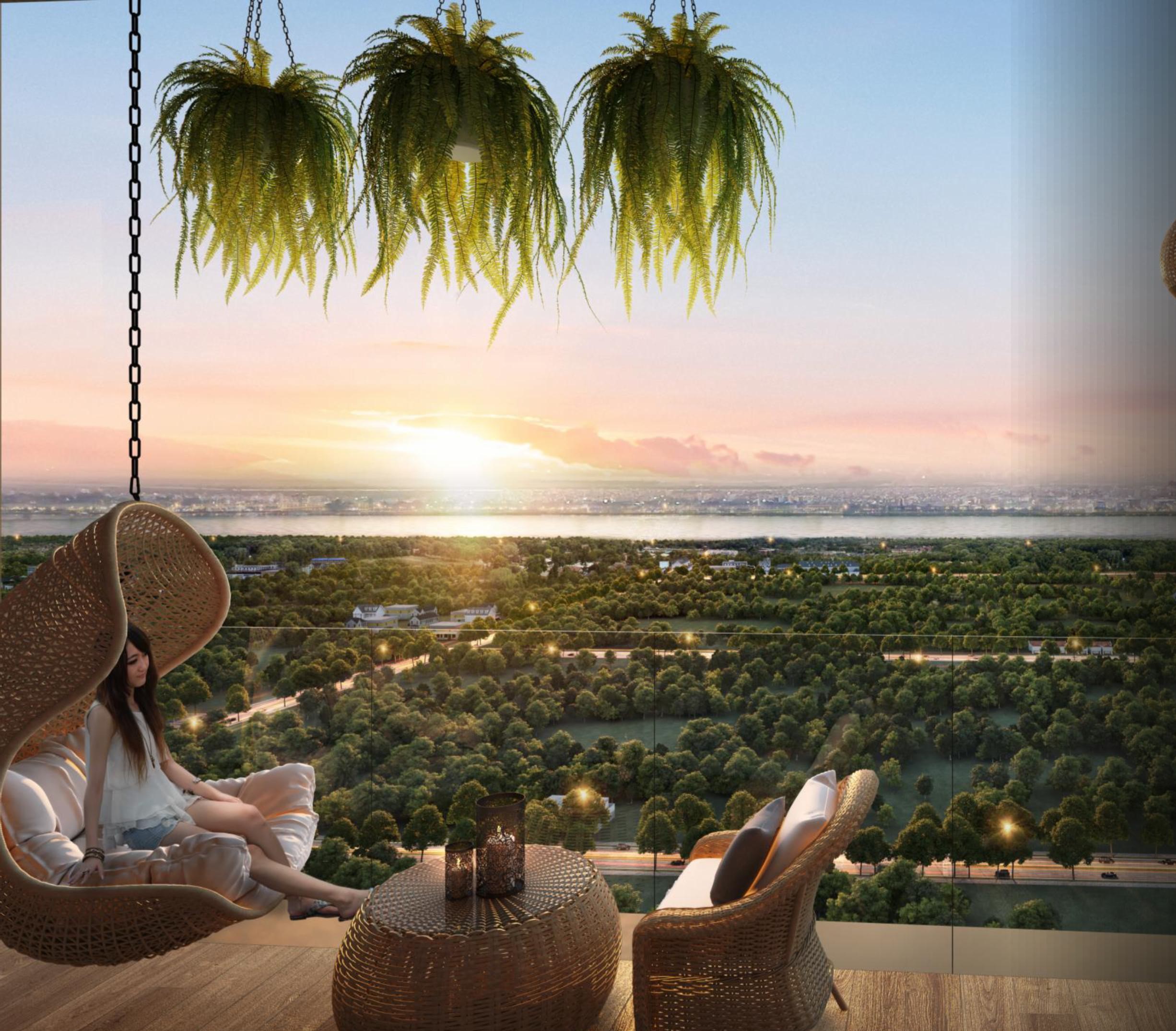 M3M The Cullinan Balcony View
