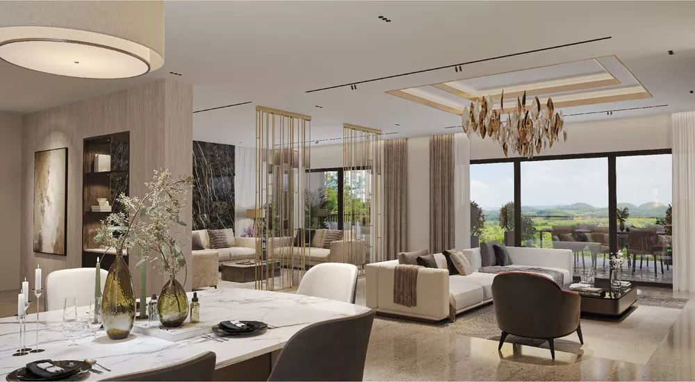 Sobha International City Living Room