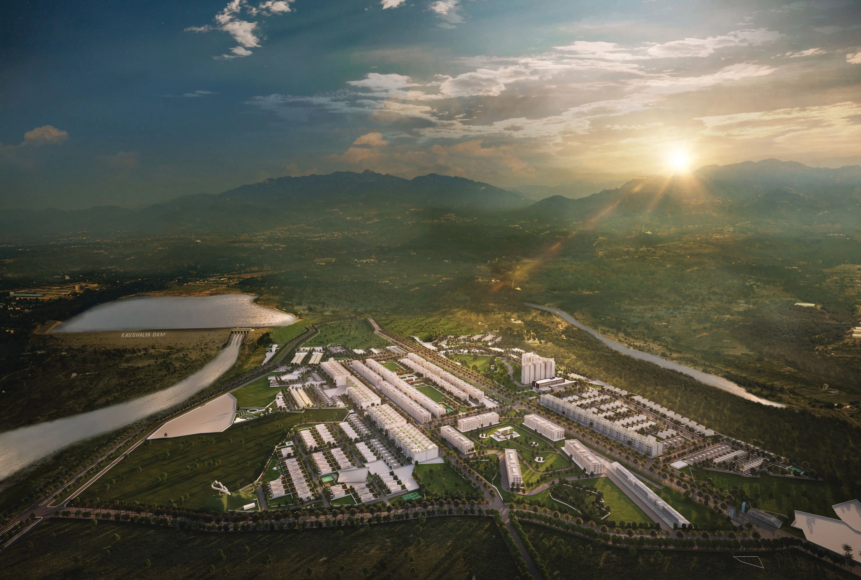 DLF The Westpark Aerial View