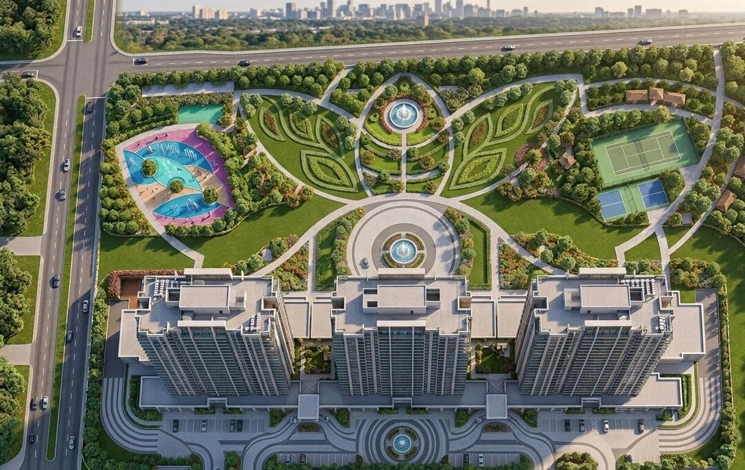 Godrej Crown Residences Aerial View