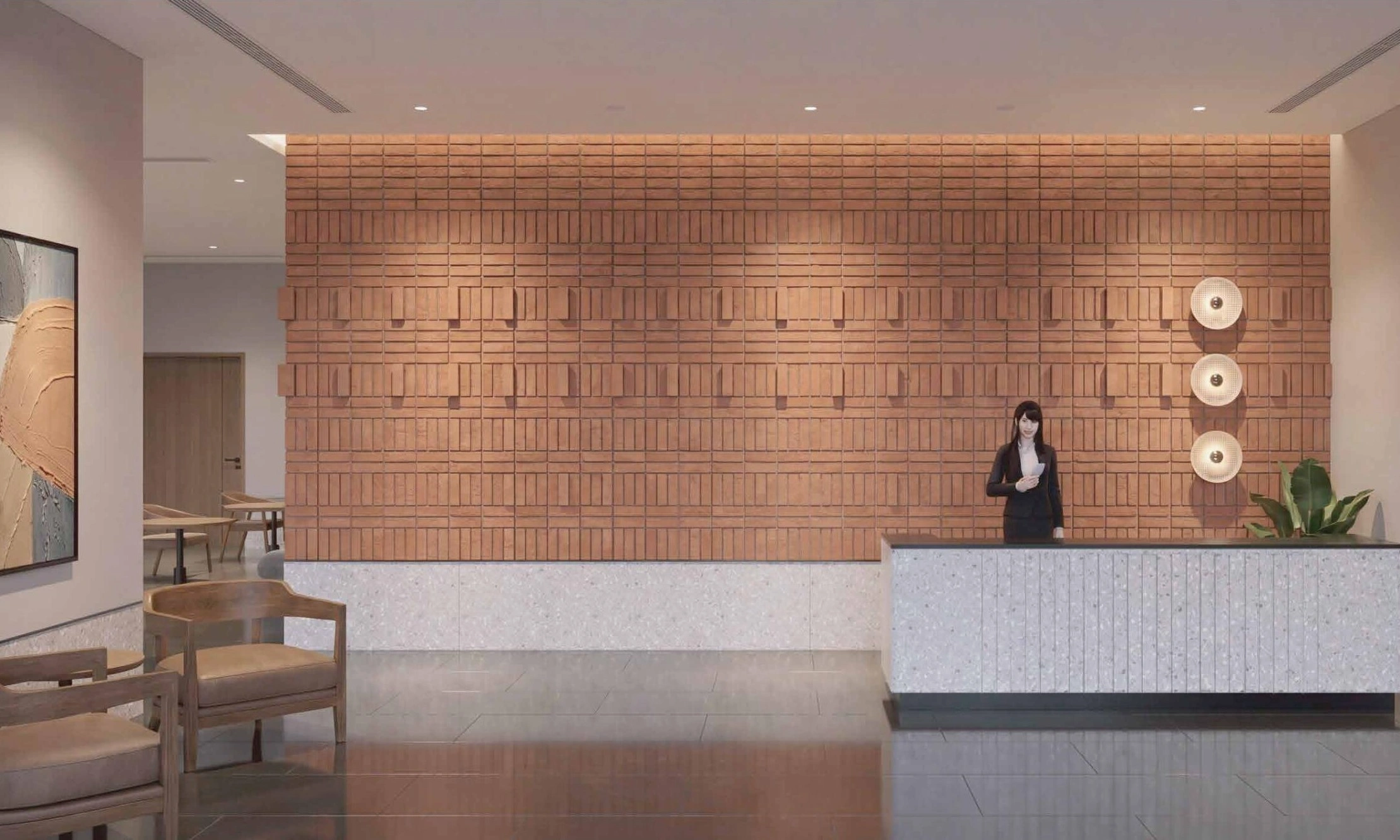 AU Cosmos Corner Reception Area