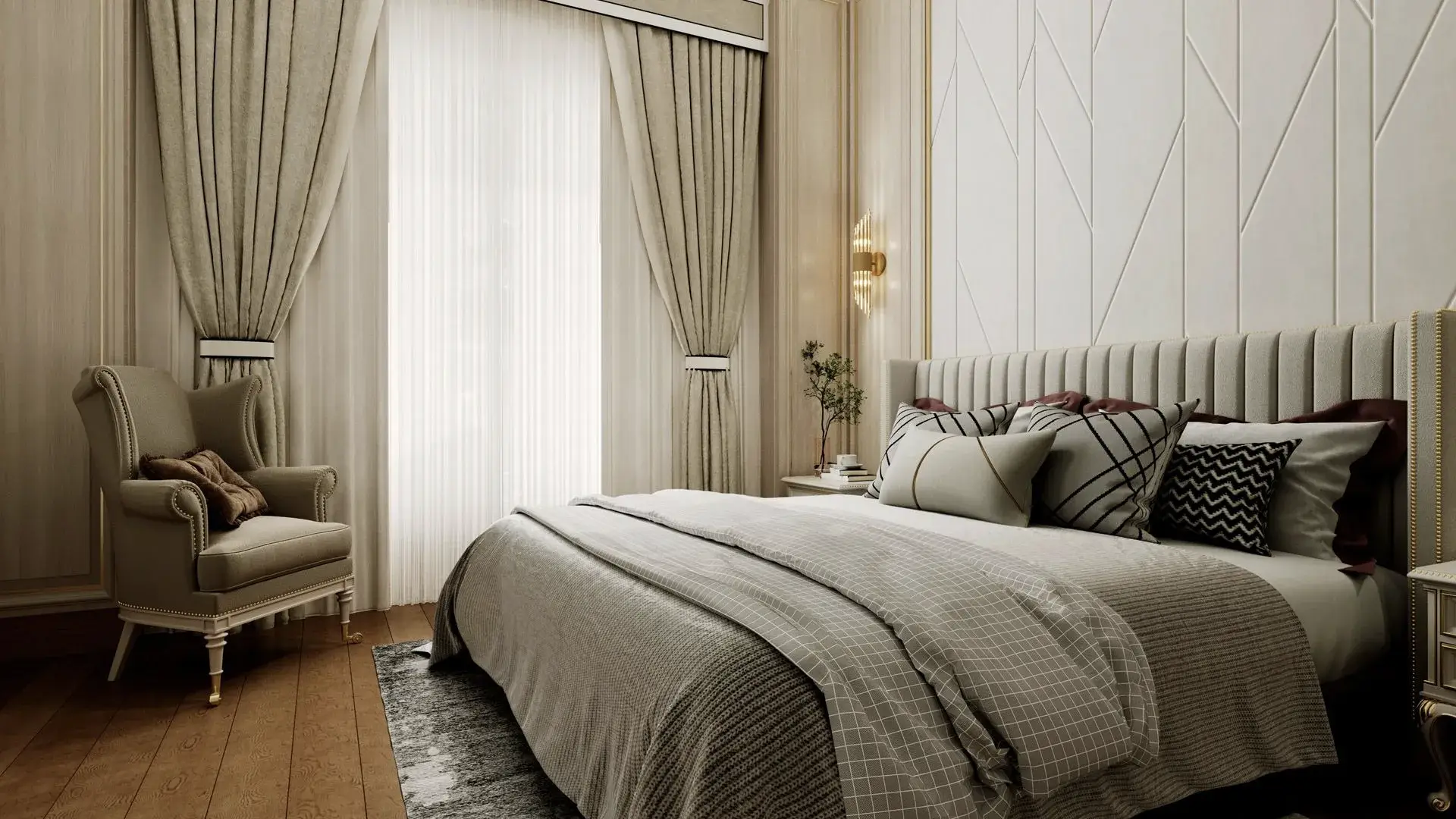 The Prestige City Indirapuram Bedroom