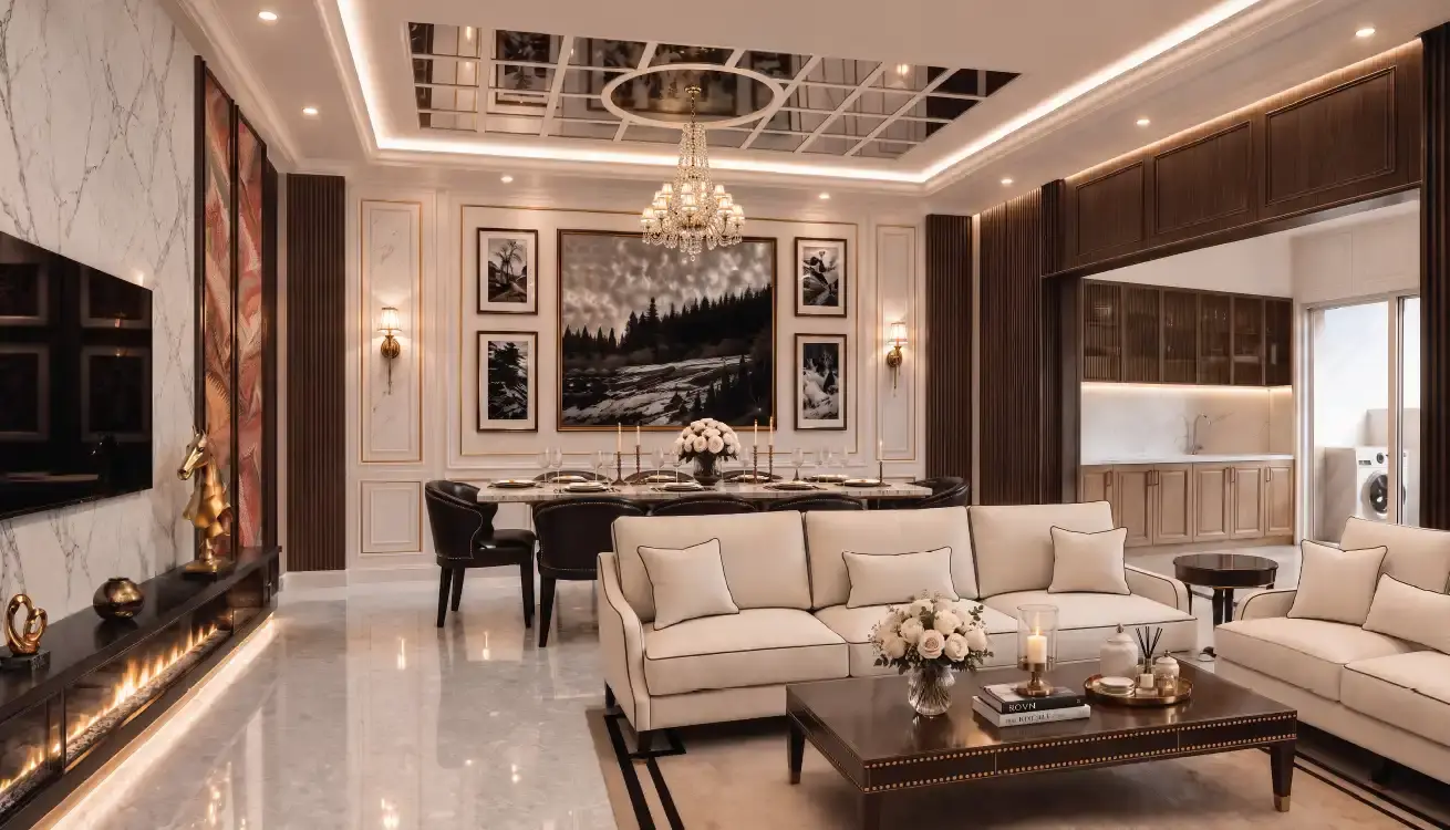 Godrej Florenne Dining & Living Area