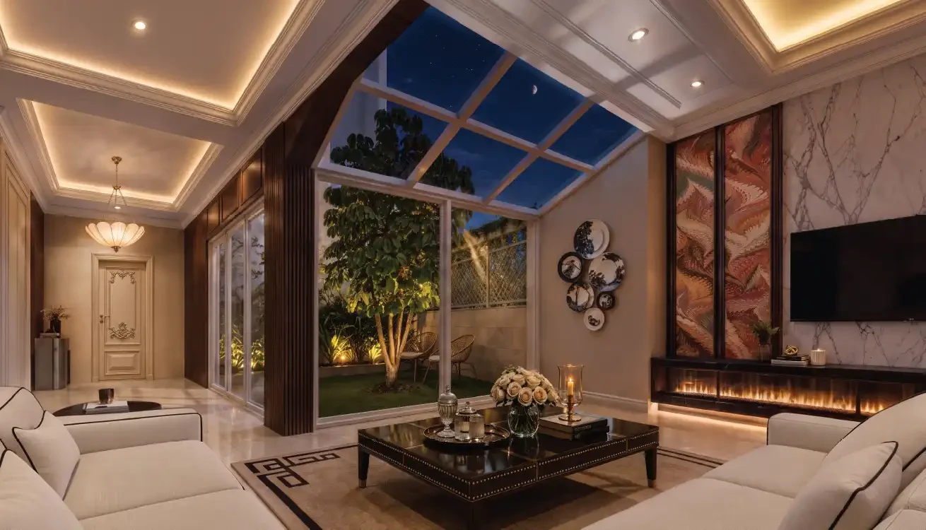 Godrej Florenne Courtyard Night