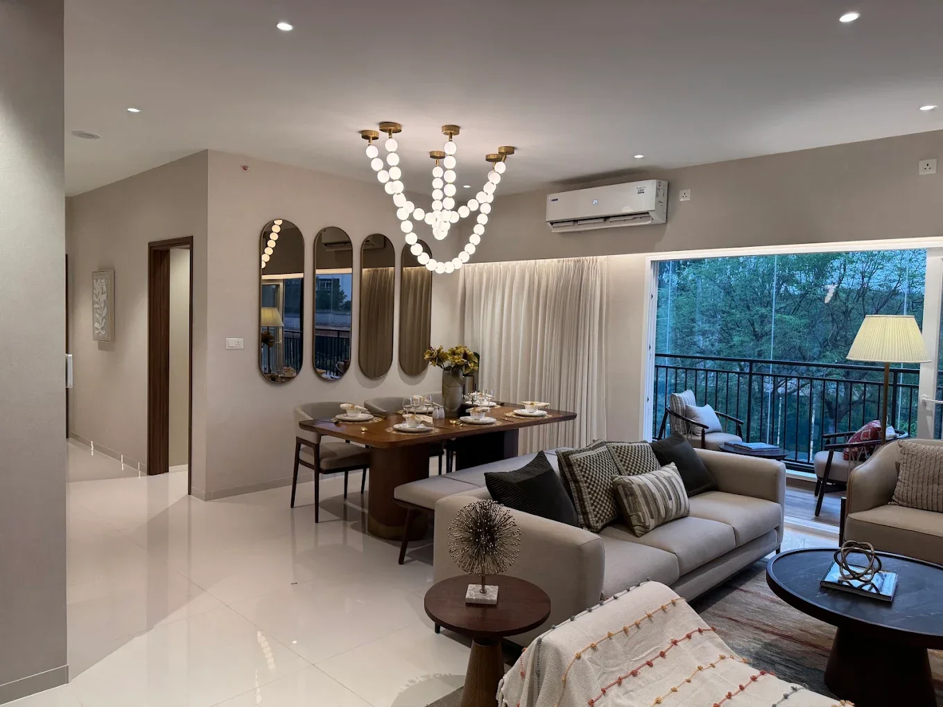 Godrej Vanantara Dining & Living Area