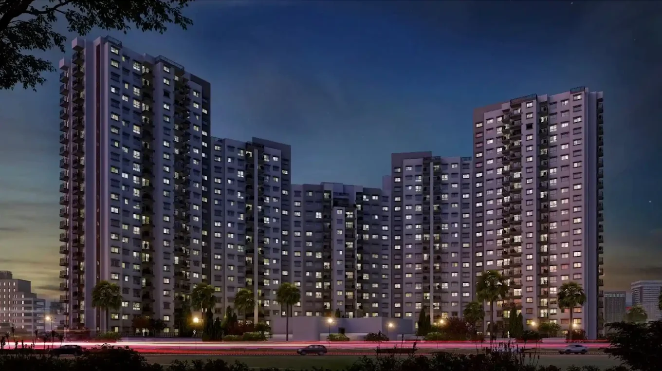 Godrej Vanantara Elevation Night View