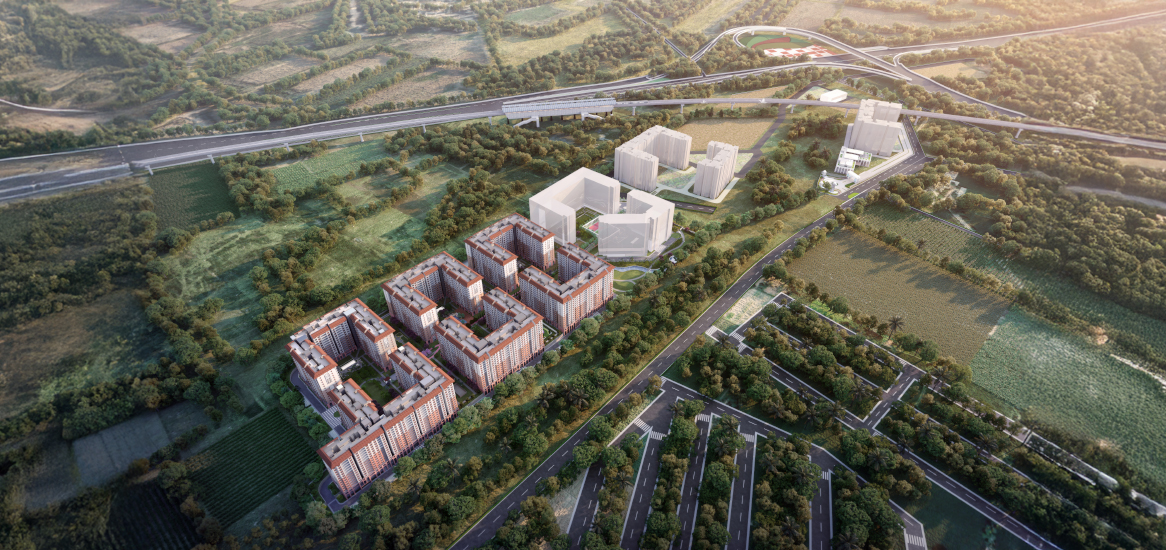 Godrej Barca at Godrej MSR City - Phase 1 Aerial View