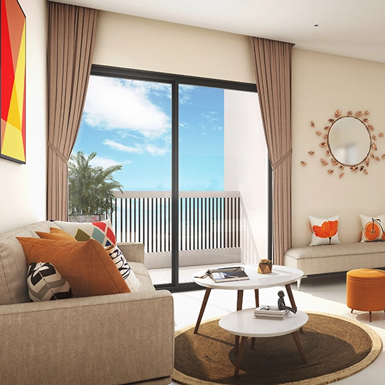 Godrej Celeste At Godrej Garden City Living Room