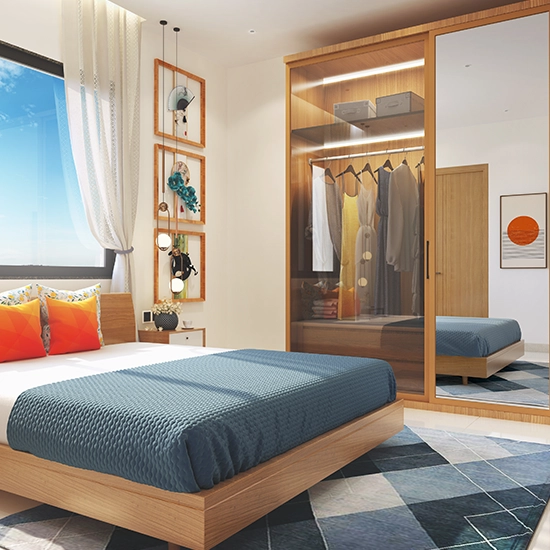 Godrej Celeste At Godrej Garden City Master Bedroom