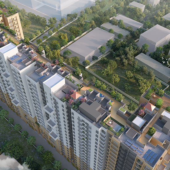 Godrej Elevate at Godrej Se7en Exterior Views