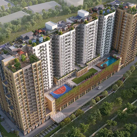 Godrej Elevate at Godrej Se7en Exterior Views