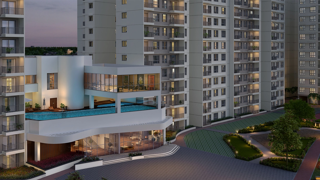 Godrej Aqua Aerial view