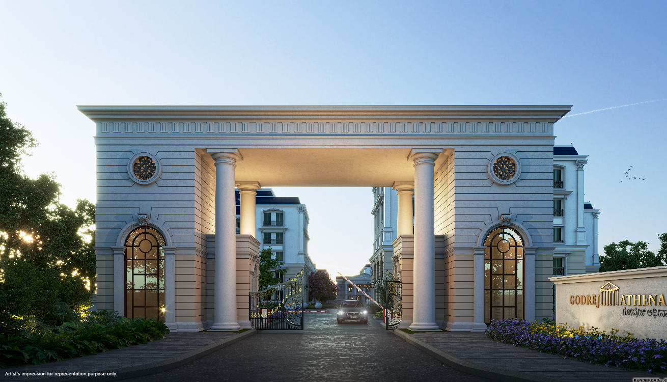 Godrej Athena Entrance View