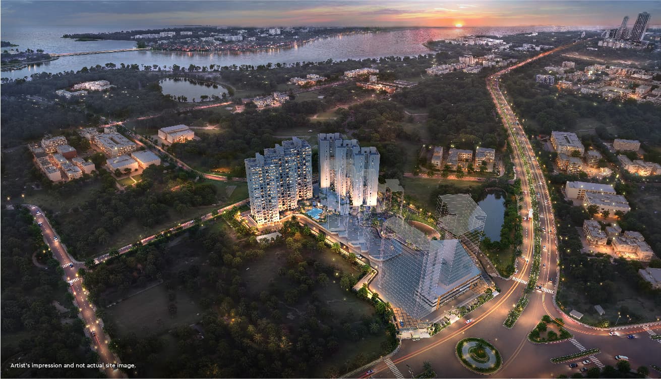 Godrej Azure Aerial View