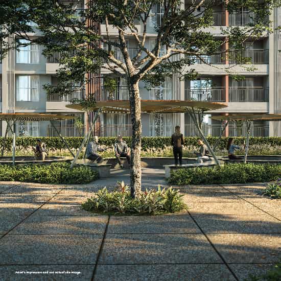 Godrej Evergreen Square Garden Sitting Area