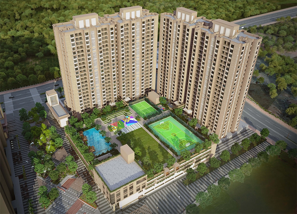 Godrej Green Cove Aerial view