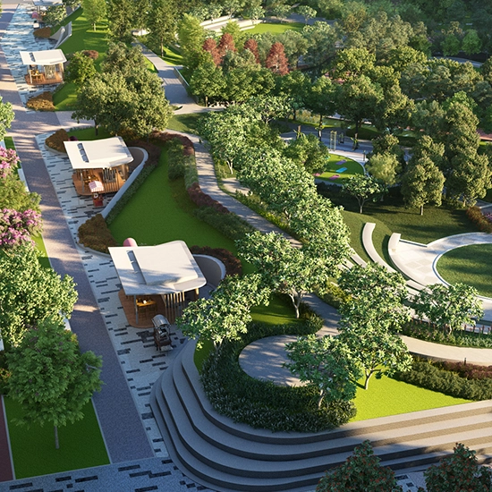 Godrej Green Cove Central Park Path