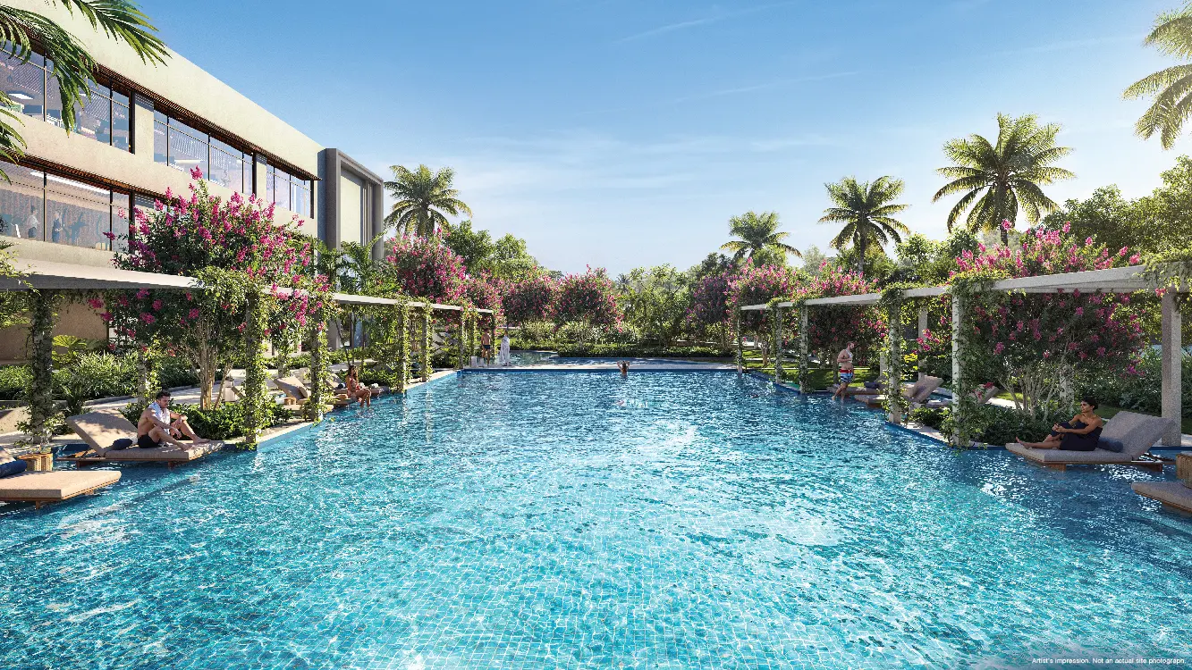 Godrej Lakeside Orchard Club Pool Day