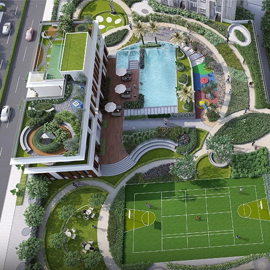 Godrej Meadows 2 Aerial View