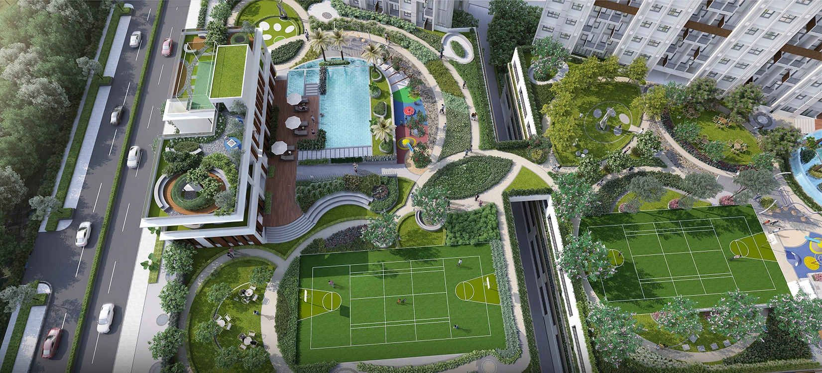 Godrej Meadows 2 Aerial View