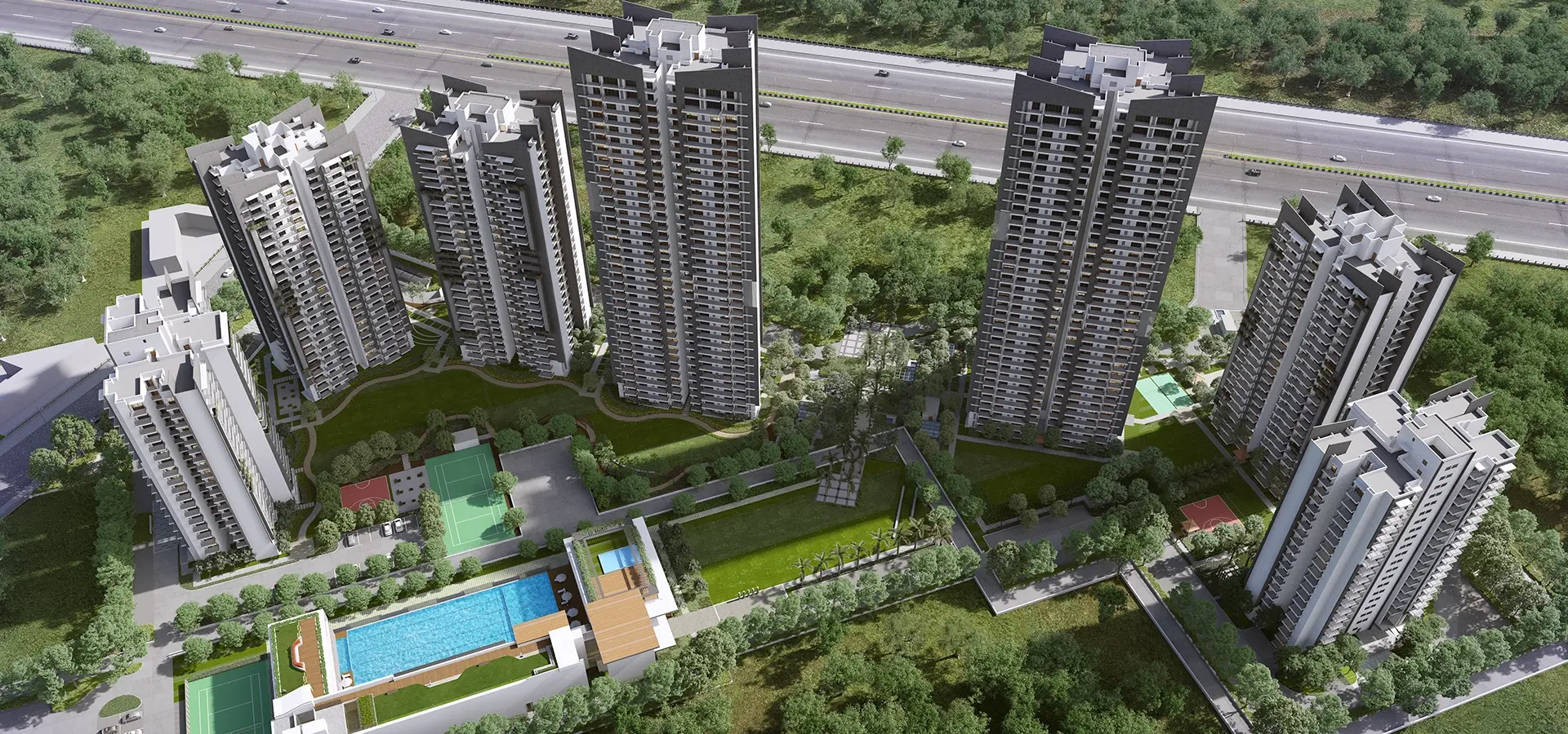 3.5 BHK Apartment For Sale in Godrej Meridien
