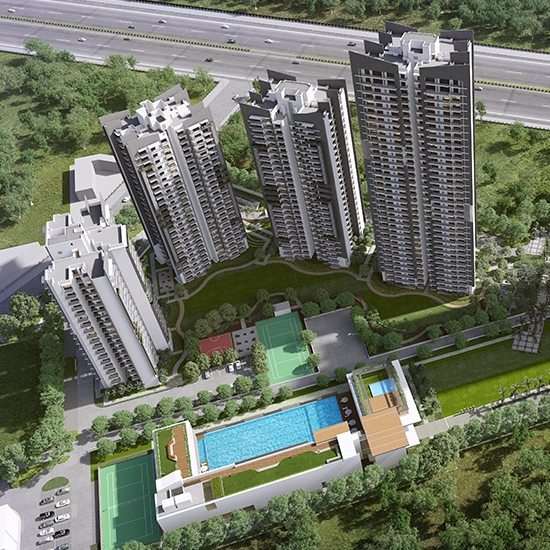 3 BHK 1855 Sq.Ft. Apartment for Sale in Godrej Meridien