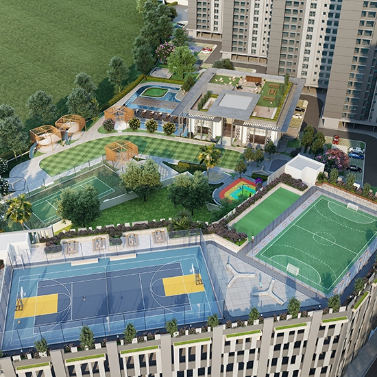 Godrej Nirvaan Arial View