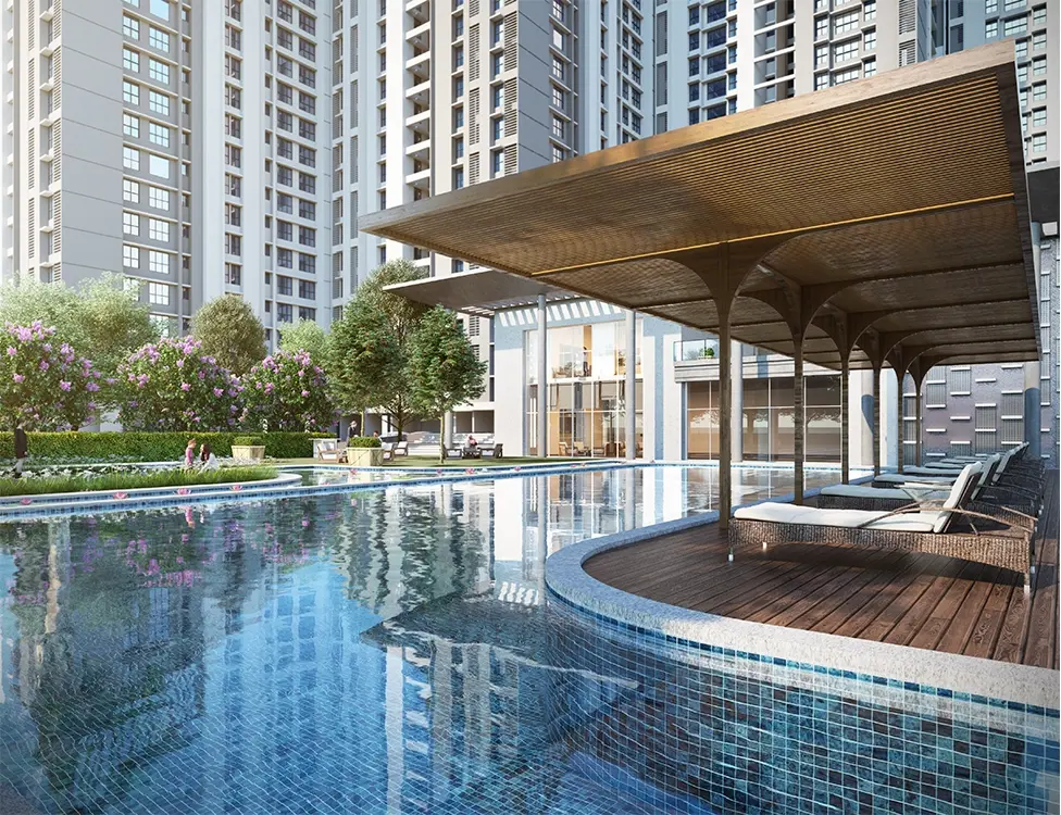 Godrej Nirvaan Pool Close Up View