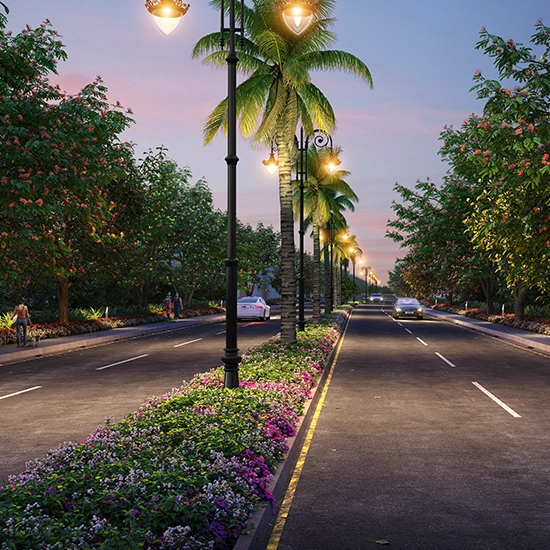 Godrej Retreat BT Road 24 Meter Wide Road