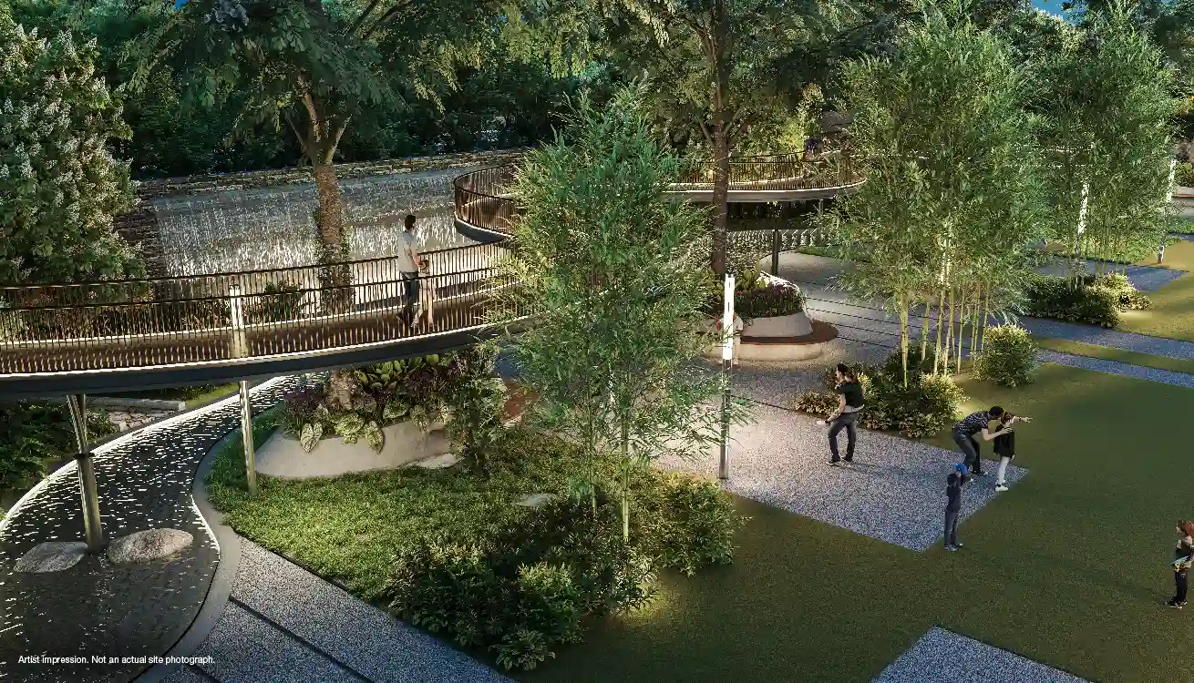 Godrej Tiara Elevated Walkway Night View