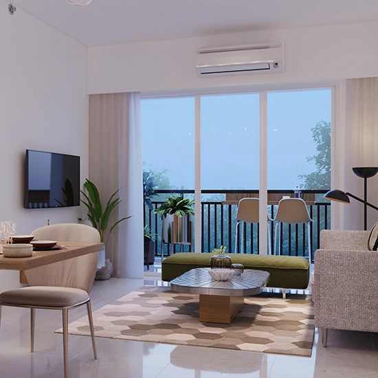 Godrej Woods Living Area