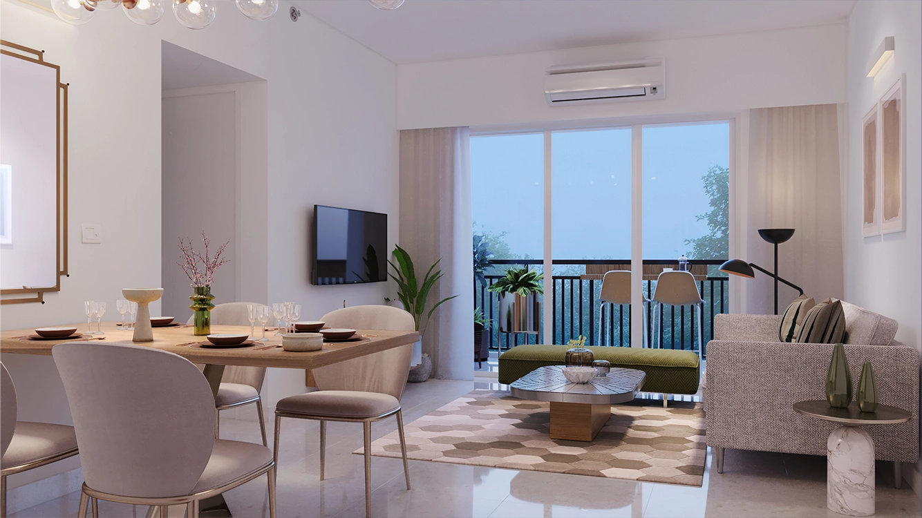 Godrej Woods Living Area