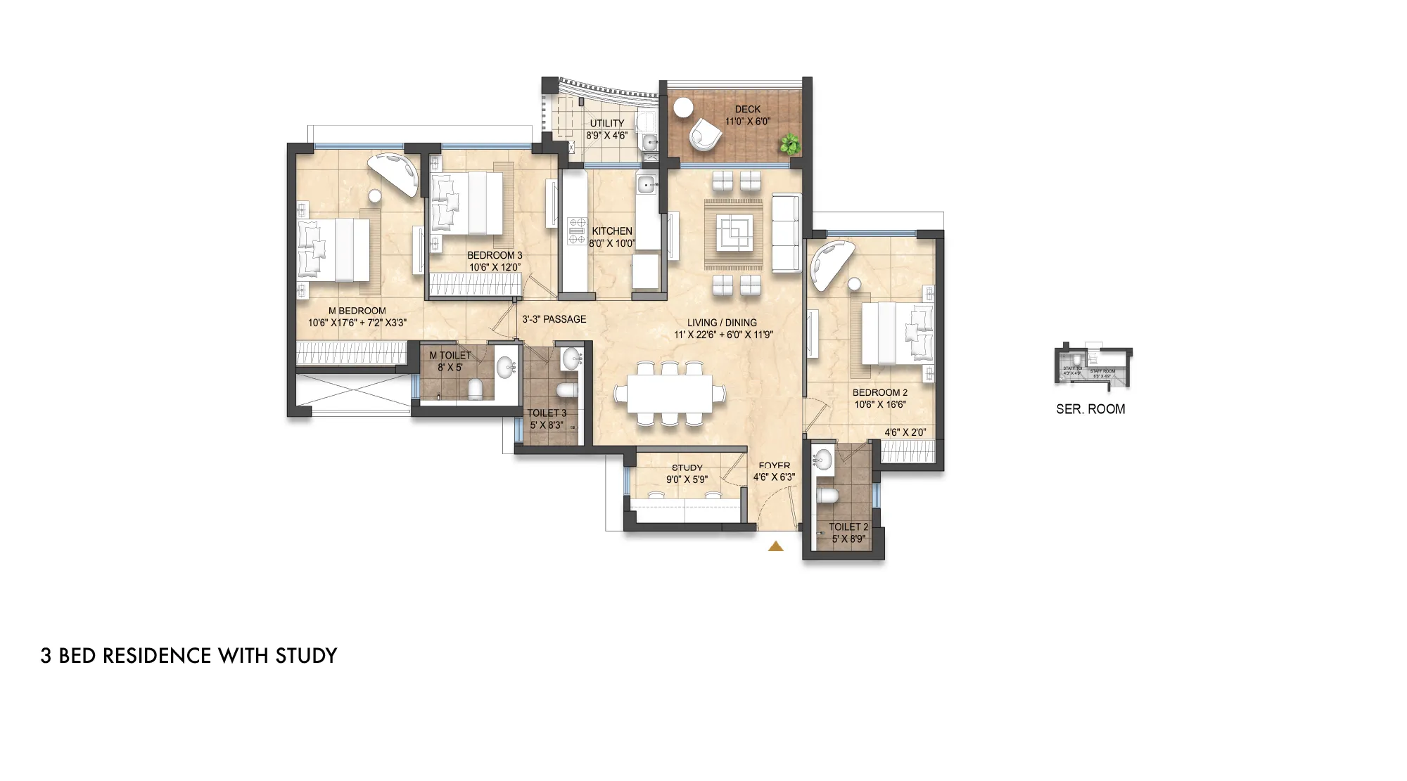 Lodha Divino Bed Residence With Study