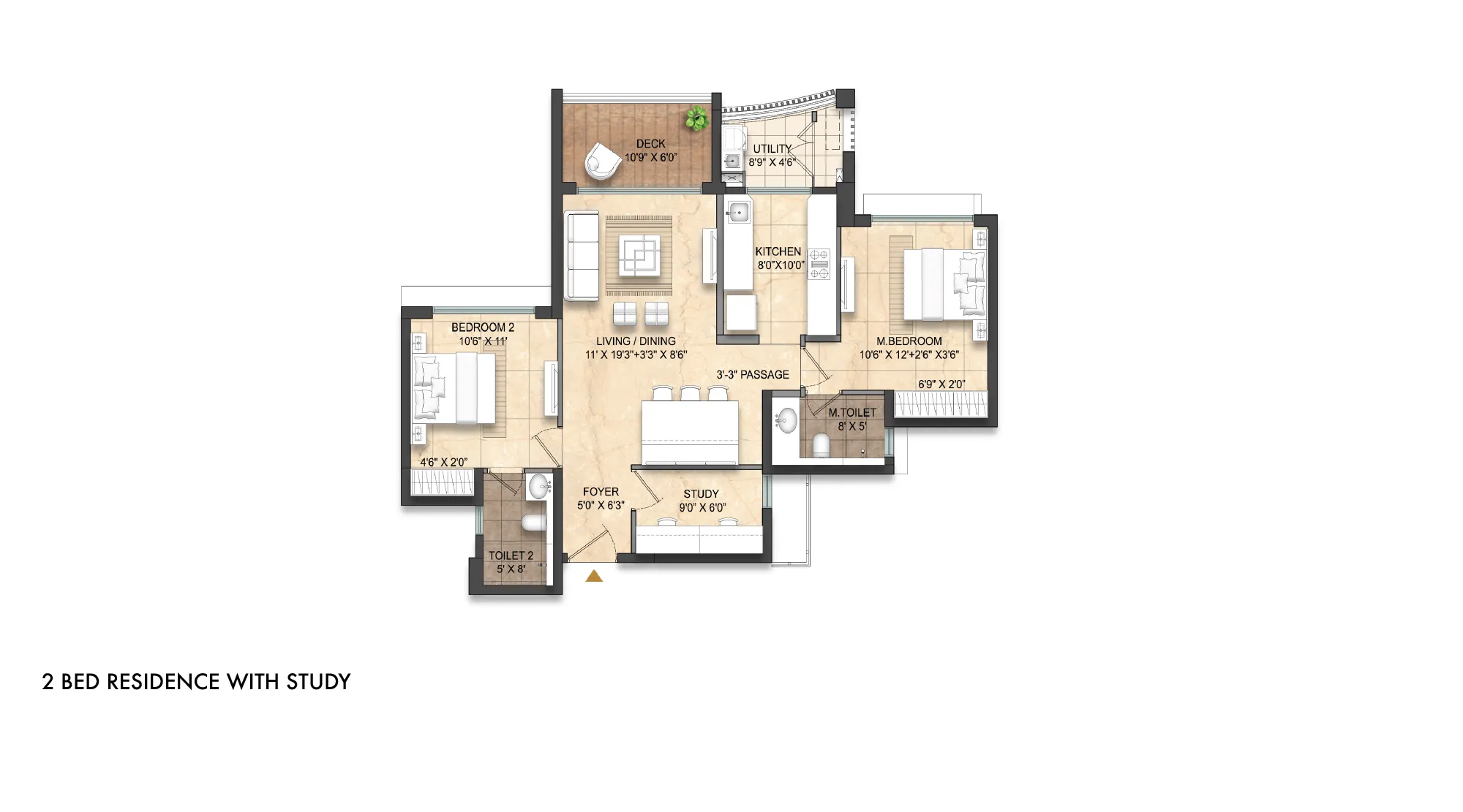 Lodha Divino Bed Residence With Study