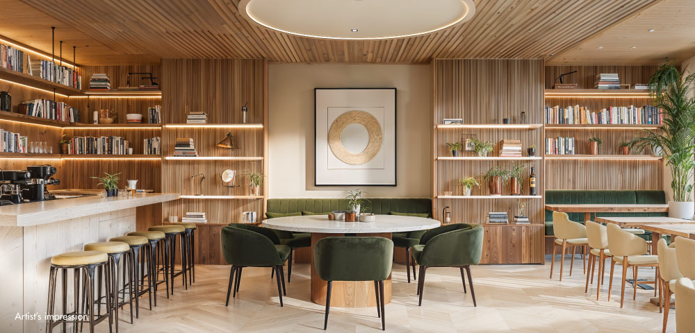 Lodha Altus Café & Library Lounge