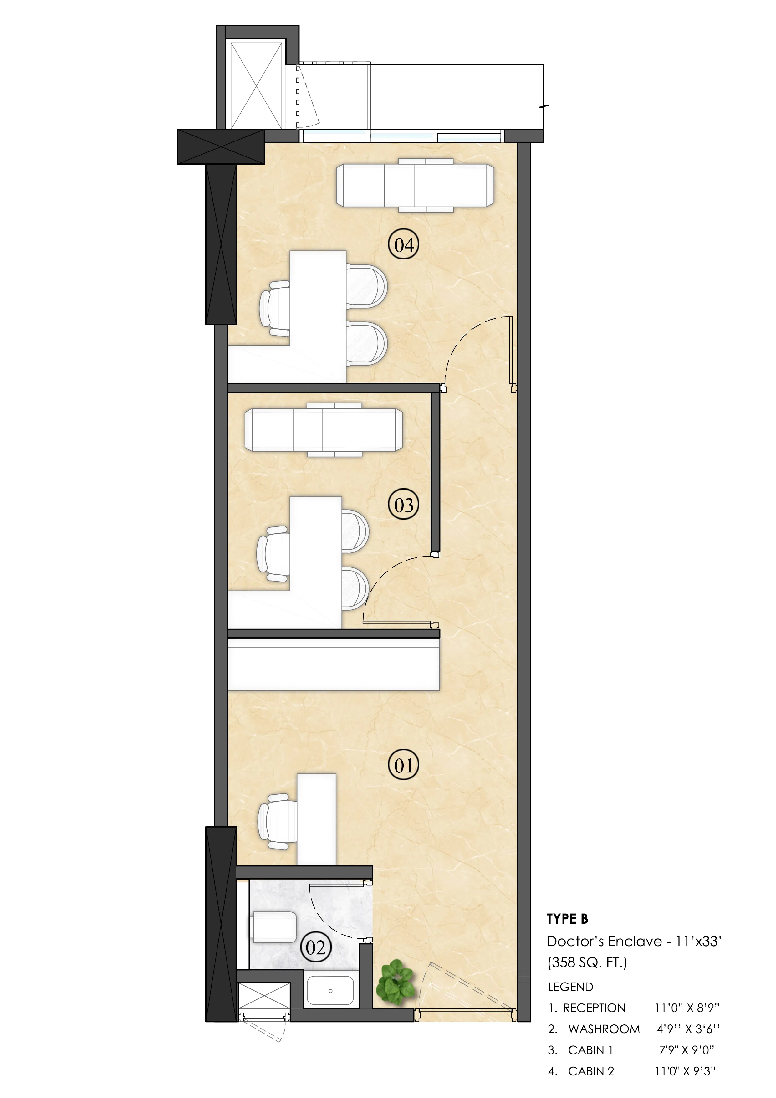 Lodha Signet Thane Doctors 358Sq.Ft .