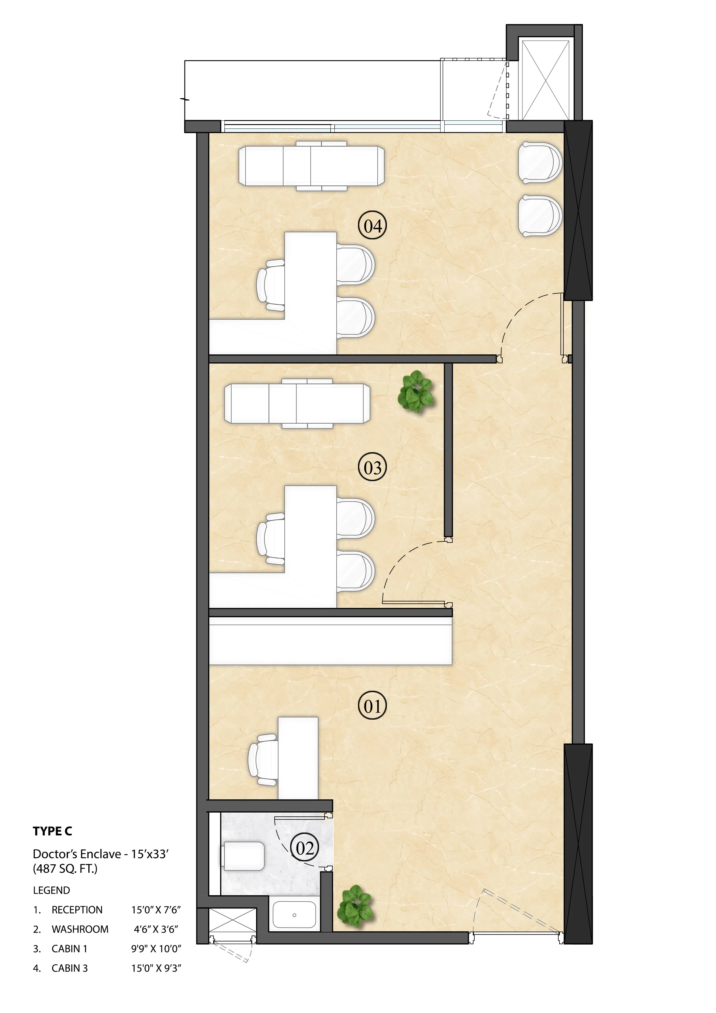 Lodha Signet Thane Doctors 487Sq.Ft .