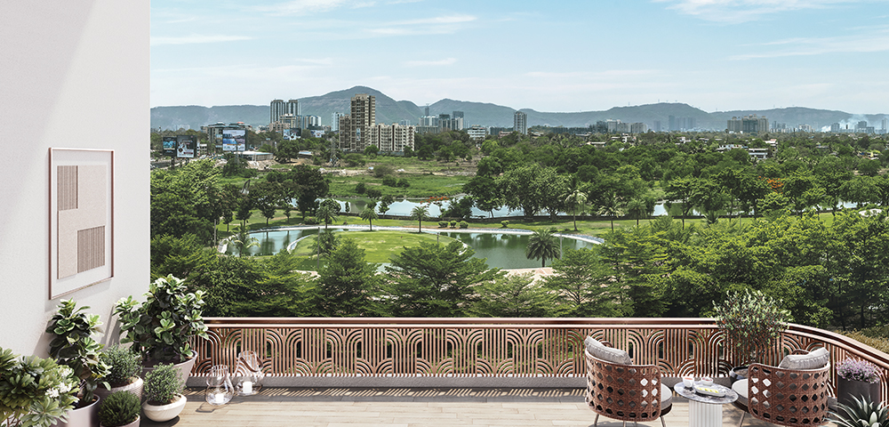 Lodha Golfview Large Balcony